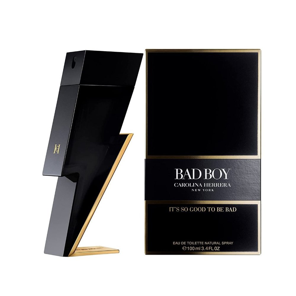 Carolina Herrera Bad Boy Fragrance For Men - Seductive, Masculine Scent 3.4 Oz